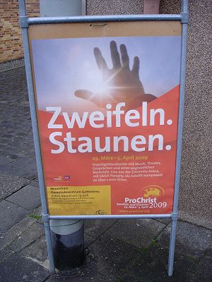 ProChrist-Plakat in Neuenhain